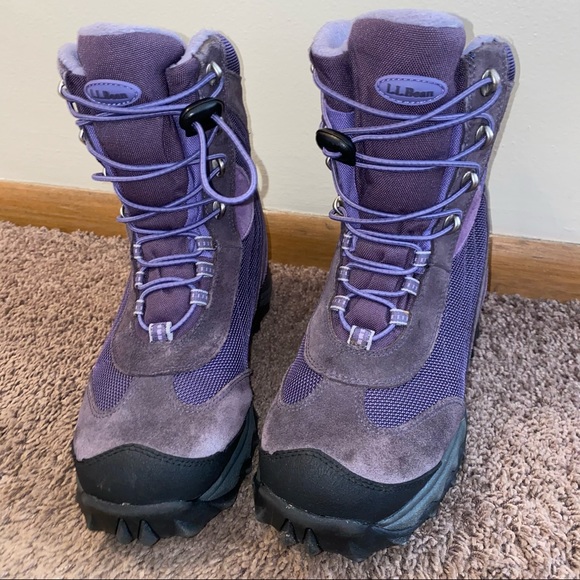 L.L. Bean Shoes | Euc-Ll Bean Kids Size 6 Winter Thinsulate Snow Drawstring Boots Youth Purple | Color: Black/Purple | Size: 6bb | Makinitposhable's